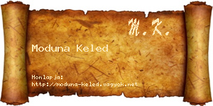 Moduna Keled névjegykártya